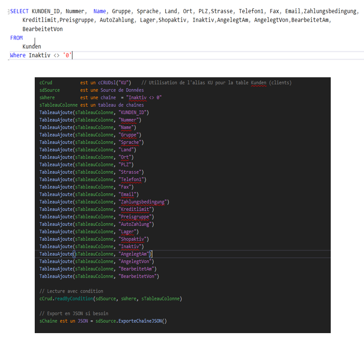 API - Framework CRUD SelectLine