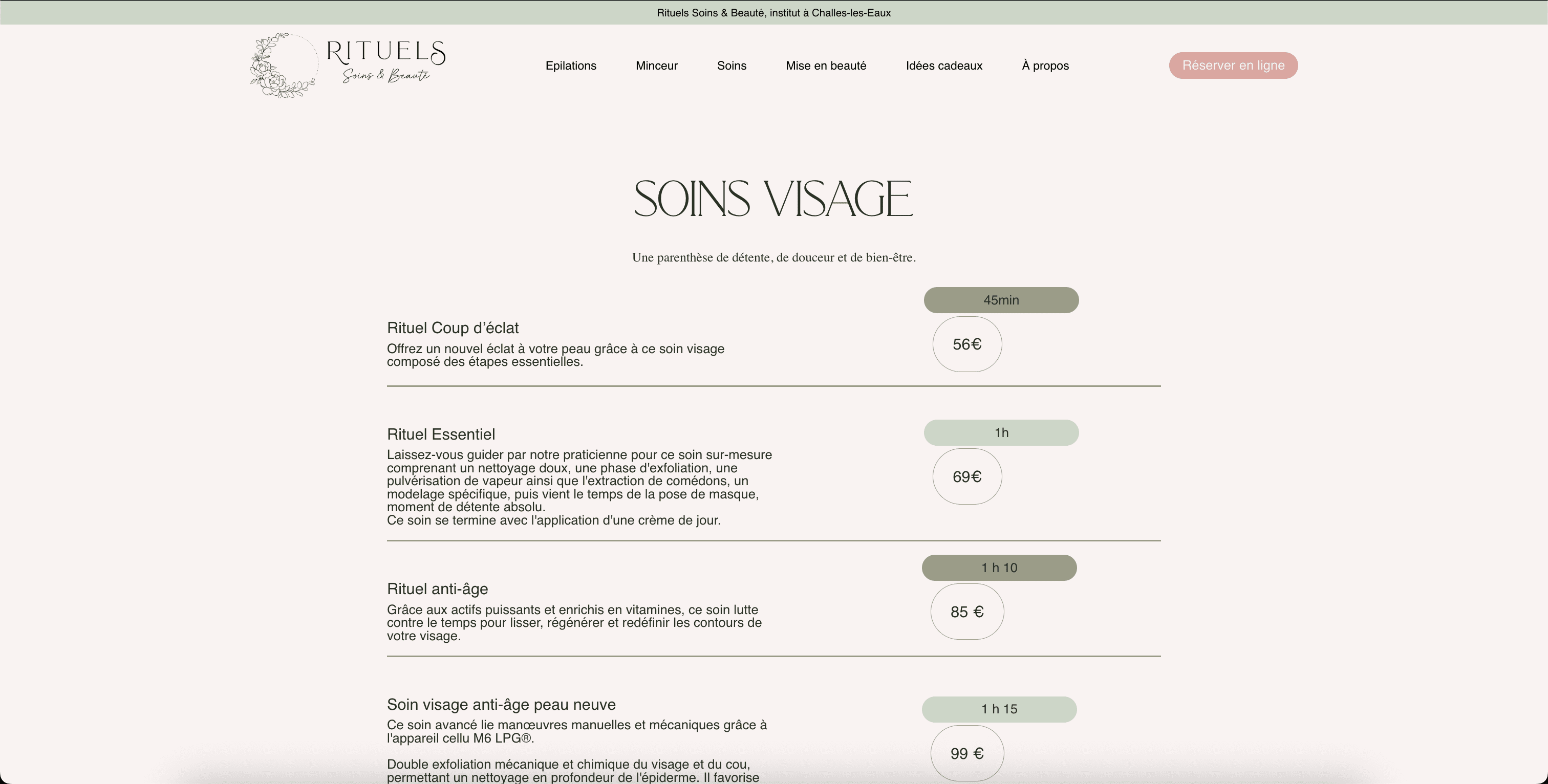 Rituels Soins & Beauté
