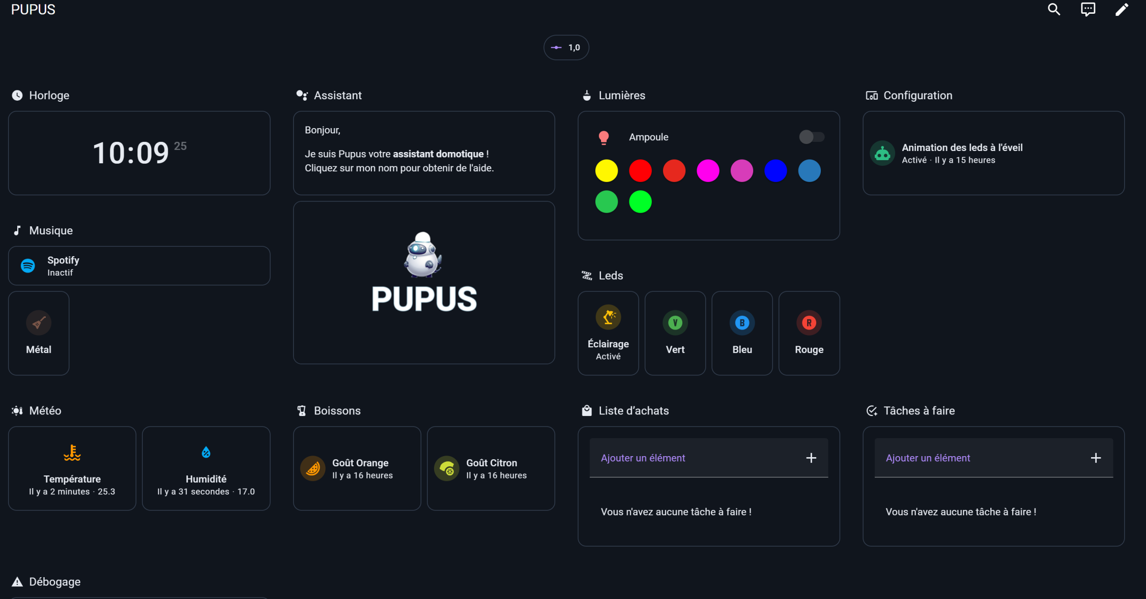 P.U.P.U.S - Table interactive
